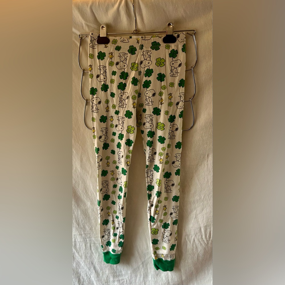 Peanuts Snoopy Woodstock Green Pajama Pants Shamrock St. Patrick’s Day 8